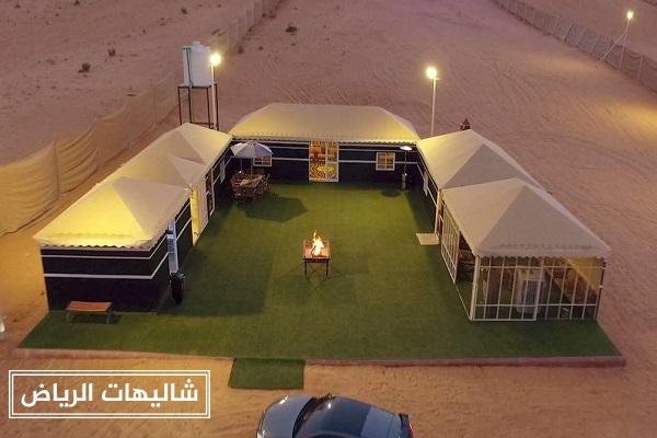 شاليهات الفارس حي الرمال أرقى مخيمات الرياض