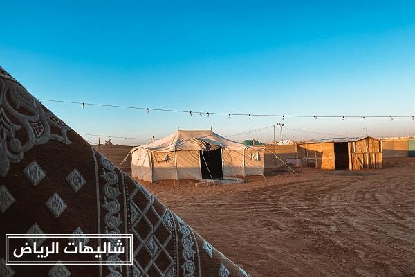 شاليهات زاهية حي الرمال مخيمات كبيرة وسط الصحراء